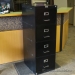 Commander Black 4 Drawer Vertical Legal File Cabinet, Locking